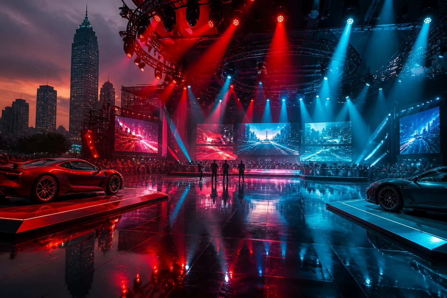 Arena turnamen esport dan festival hiburan modern di Jakarta